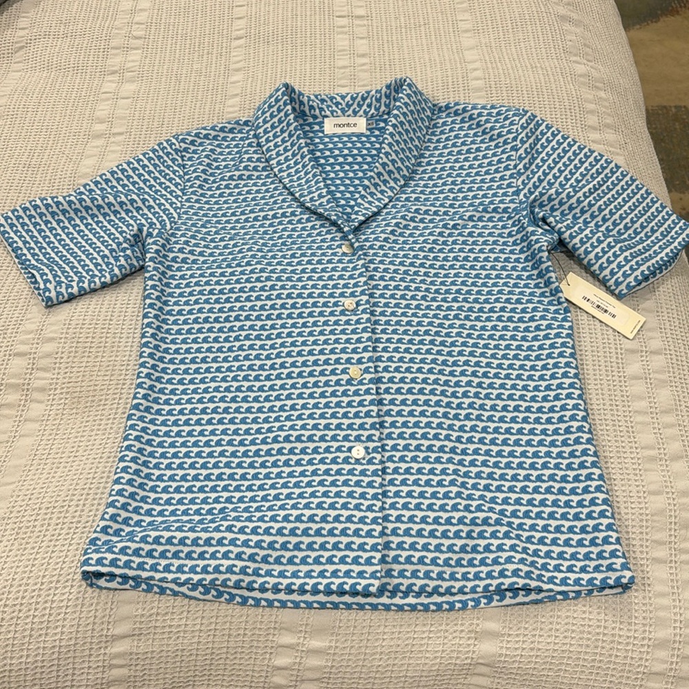NEW w/ tag Montce Wave Repeat Frankie Top XS